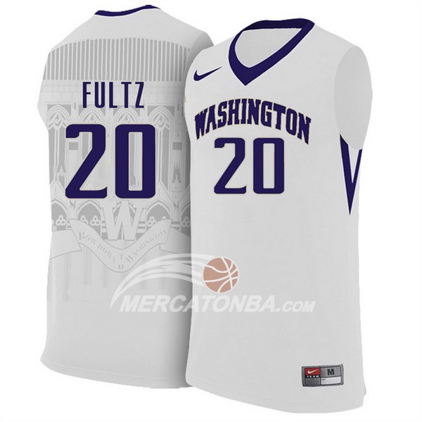 Maglia NBA NCAA Washington Fultz Blanco